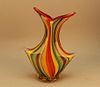 Vintage Multi Colored Murano Vase