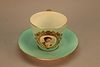 19th C. Gilded French Cup & Saucer