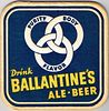 1938 Ballantine Beer/Ale 4 1/4 inch coaster NJ-BAL-11