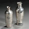 Two Sterling Silver Larchmont Yacht Club Trophy Cocktail Shakers