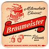 1960 Braumeister Special Pilsener Beer 3 3/4 inch coaster WI-IND-8