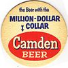 1957 Camden Beer 3 3/4 inch coaster NJ-CAM-13