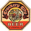 1937 Crockery City Beer 4 inch Octagon Coaster OH-CRO-2