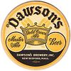 1940 Dawson's Gold Crown Ale 4 1/4 inch coaster MA-DAW-2
