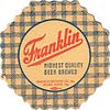 1950 Franklin Beer 4 1/4 inch Octagon Coaster PA-FRAN-5