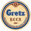 1938 Gretz Beer 3 3/4 inch coaster PA-GRETZ-5