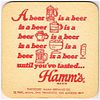 1969 Hamm's Beer 3 3/4 inch coaster MN-HAM-44
