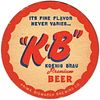 1948 K-B Premium Beer 4 1/4 inch coaster IL-PRI-4