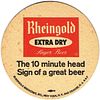 1970 Rheingold Lager Beer 3 3/4 inch coaster NY-LIEB-61