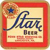 1933 Star Beer 4 1/4 inch coaster PA-PSTR-1