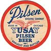 1941 Yusay Pilsen Beer 4 1/4 inch coaster IL-PIL-7