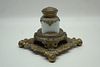 Antique French Opaline Inkwell