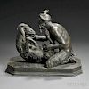 Neapolitan School, 19th/20th Century       Bronze of Pan and the Goat, After the Antique