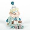 Pierrot with Puppy 1005277 - Lladro Porcelain Figurine