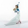 Young Jester Trumpet 01006238 - Lladro Porcelain Figurine