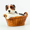 Terrier Sitting in Basket HN2587 - Royal Doulton Dog Figure