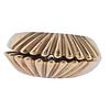 14k Gold Shell Stackable Ring Set 2pc