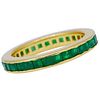 NO RESERVE, EMERALD ETERNITY RING