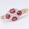NO RESERVE, RUBY AND DIAMOND DRESS RING