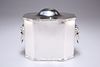 A GEORGE V SILVER BISCUIT BOX, by Martin Hall & Co Ltd, Sheffield 1919, of 