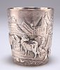 A GEORGE III SILVER BEAKER, by Robert Sharp, London 1798, later chased with