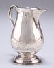 A GEORGE II SILVER CREAM JUG, by Thomas Rush, London 1733, of pitcher form,
