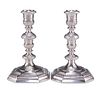 A FINE PAIR OF QUEEN ANNE SILVER CANDLESTICKS, by Thomas Merry I, London 17