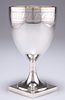 A GEORGE III SILVER GOBLET, by Solomon Hougham, London 1799, the ovoid bowl