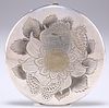 A JAPANESE SILVER AND PARCEL-GILT COMPACT, early 20th Century, circular, ch