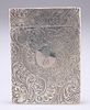 AN EARLY VICTORIAN SILVER CARD CASE, by Joseph Willmore, Birmingham 1838, r
