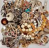 A QUANTITY OF COSTUME JEWELLERY, including beaded and paste set necklaces, 