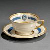 Heinrich & Co. Porcelain Cup and Saucer from the Graf Zeppelin   Airship