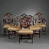 Six George III-style Mahogany Dining Chairs