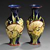 Pair of Doulton Lambeth Faience Aesthetic-style Vases