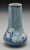 A Newcomb College Art Pottery Matte Glaze Gourd Vase, Potted by Joseph Meyer, Decorated by Alma Mason,