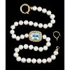 14KT Pearl and Topaz Necklace