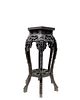 Antique Chinese Marble Top 6 Legs Pedestal Table