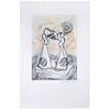 ENRIQUE CARBAJAL "SEBASTIAN", Untitled, Signed, Sugar etching P / T, 12.7 x 8.8" (32.5 x 22.5 cm) Stamp | ENRIQUE CARBAJAL "SEBASTIAN", Sin título, Fi