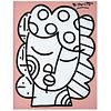 ROMERO BRITTO, Grego, Signed on front, Signed and dated 2004 on back, Acrylic on canvas, 13.7 x 11" (35 x 28 cm), Certificate | ROMERO BRITTO, Grego, 
