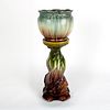 Majolica Jardiniere with Pedestal Stand