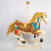 Large Antique Carousel Horse Hand-Painted