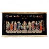 Republican Chinese Rug Depicting Nine Immortals 
