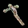 Roman Bronze Fibula w/ Intricate Motifs