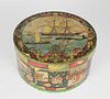 Vintage Tony Sarg Round Covered Paper Wrapped Box