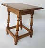 Antique New England Tiger Maple and Cherry Tavern Table