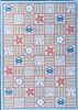 Vintage Claire Murray "Objects of The Sea" Hooked Area Rug