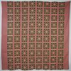 American Folk Art Eight Point Star Patchwork Quilt, late 19th Century