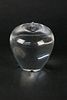 Signed Steuben Clear Crystal Apple