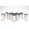 Set of (12) S. Kirk & Son Sterling Silver Tumblers 
