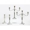 Set of Four Tiffany & Co. Sterling Silver Candlesticks 